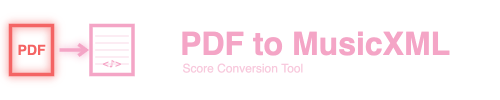 PDF to MusicXML